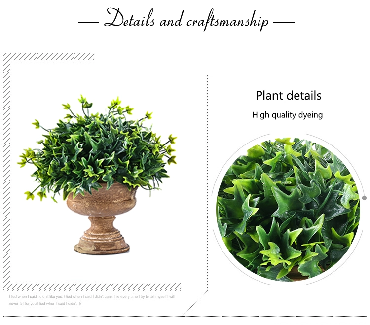 Beautiful height 27 cm artificial potted tree artificial potted plants small for office decor