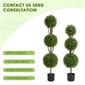 Newly designed small ball potted artificial plants tree