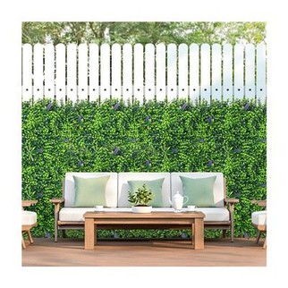 Outdoor Artificial Boxwood Hedge Mat Plant Panel Green Plant Garden Wall