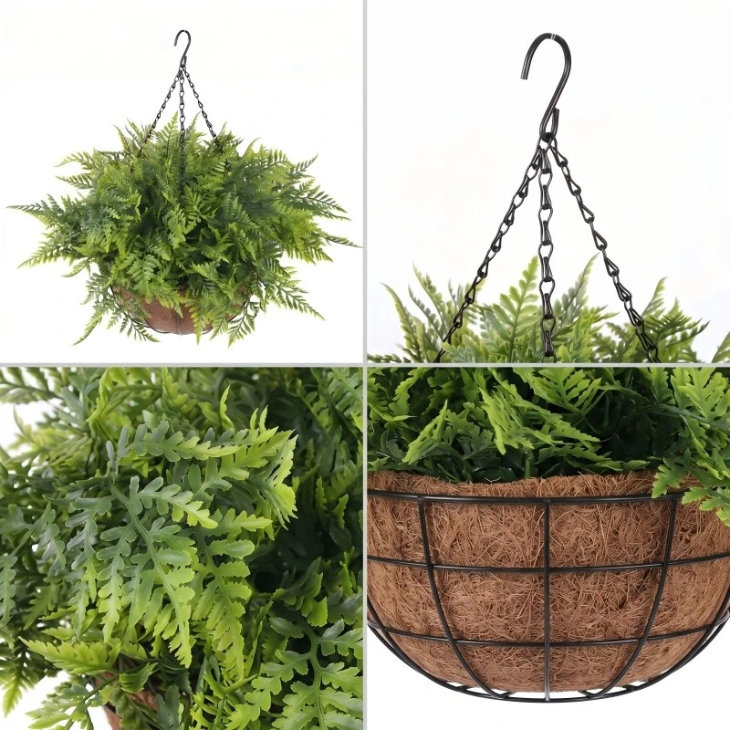 Hanging Faux Ferns Hanging Faux Ferns