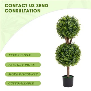 Customized Size Greenery Leaves Plant Artificial Topiary Ball Tree for Garden Decor