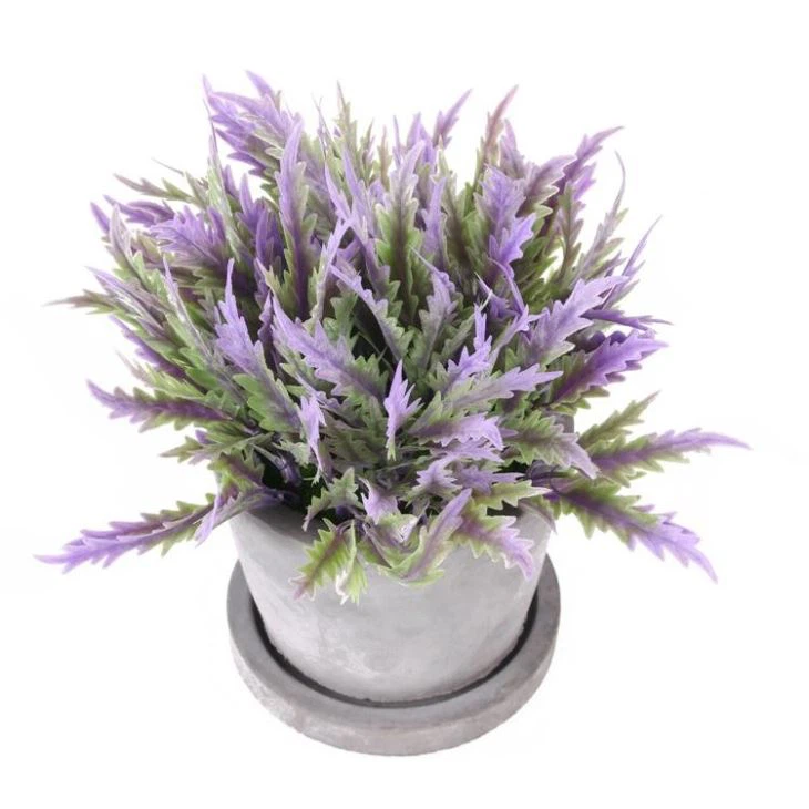 Artificial Plants Plastic Bonsai Purple Colorful Flower