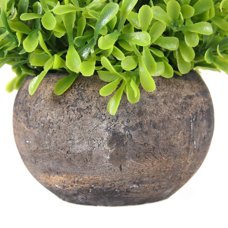 Artificial Grass Boxwood Plant Bonsai For Desk Decoration