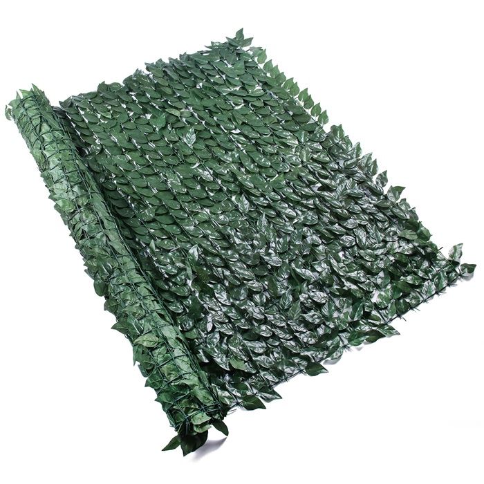 Green Ivy Artificial Hedge Peach Leaf Fence